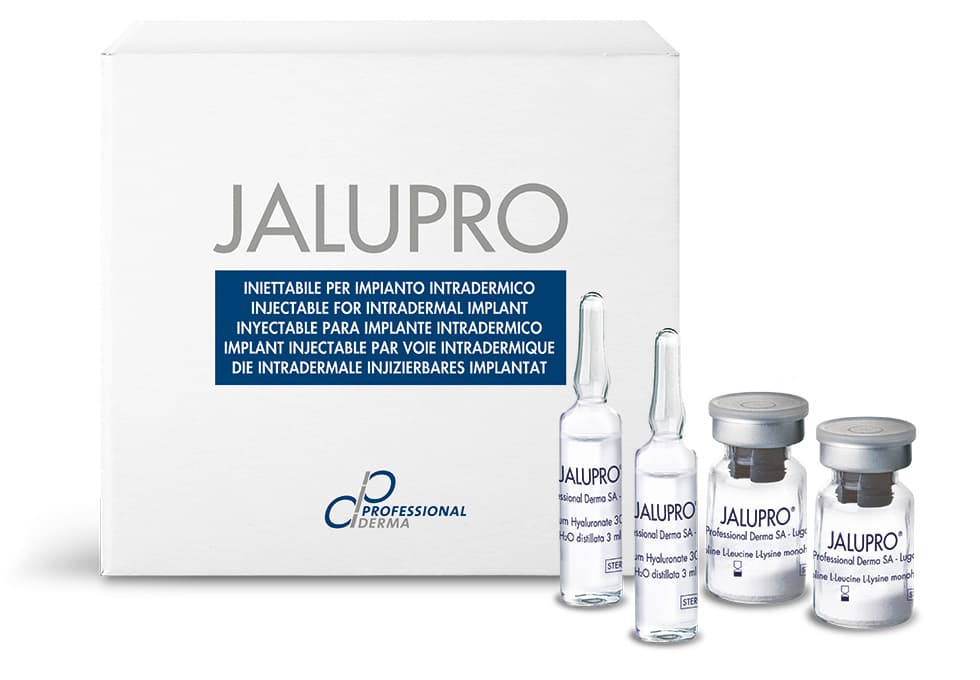 Jalupro Classic ürün kutusu, iki flakon ve iki ampul
