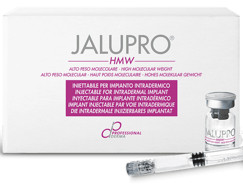 Jalupro HMW ürün kutusu ve enjektörü